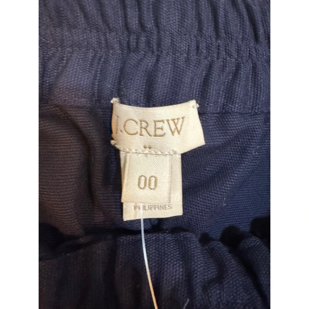 NWT J. Crew Factory Womens Navy Blue Broadway‎ Pull On Shorts Size 00 - Picture 3 of 5
